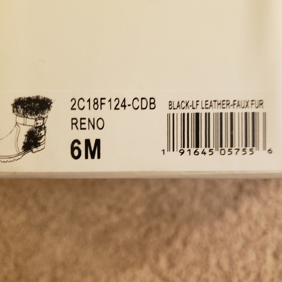 Charles David Reno Black Leather Faux Fur - Picture 7 of 7